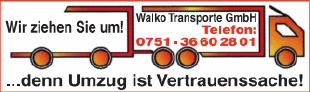 Walko Transporte in Umzugsunternehmen » Friedrichshafen