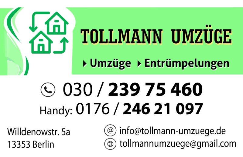 Tollmann Umzüge in Umzugsunternehmen » Hohen Neuendorf bei Berlin