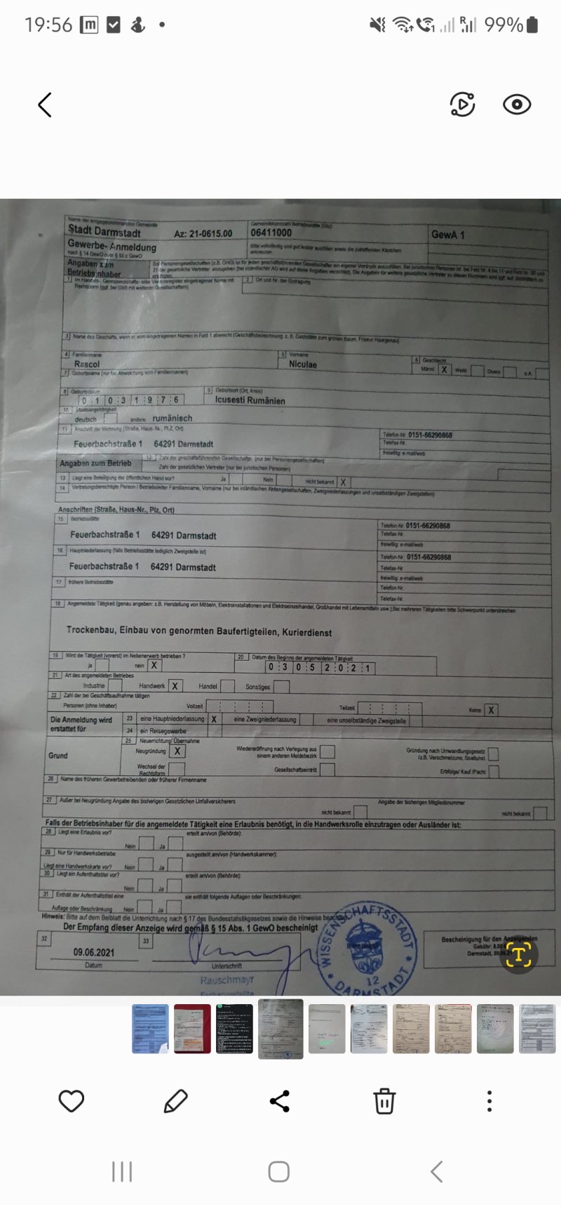 Kurierdienst Rascol in Umzugsunternehmen » Darmstadt