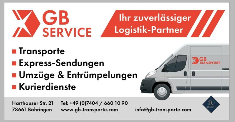 GB-Transporte & Umzug Service in Umzugsunternehmen » Bad Teinach-Zavelstein