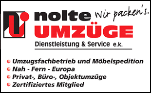 Unternehmenslogo: Nolte Umzüge in Erfurt Unternehmenslogo: Nolte Umzüge Erfurt
