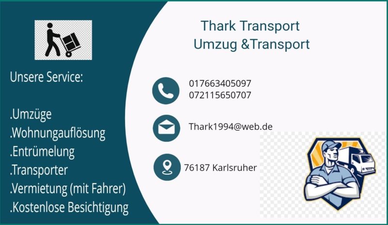 Thark Transport in Umzugsunternehmen » Karlsruhe