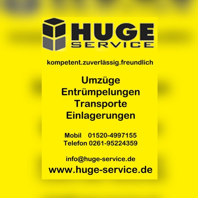 HUGE Service in Umzugsunternehmen » Wilnsdorf