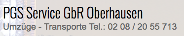 PGS Service GBR in Umzugsunternehmen » Oberhausen