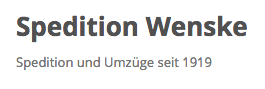 Spedition Wenske in Umzugsunternehmen » Hohen Neuendorf bei Berlin