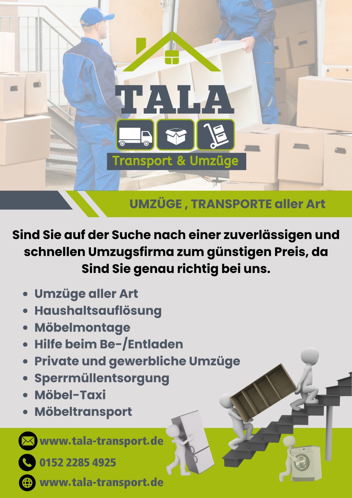 Talatransport in Umzugsunternehmen » Muggensturm