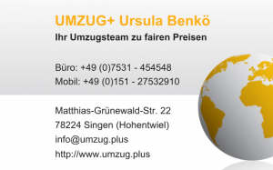UMZUG+ Ursula Benkö in Umzugsunternehmen » Konstanz