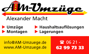AM-Umzüge in Umzugsunternehmen » Dettenheim