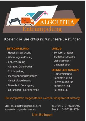 Algoutha Umzüge Entrümpelung in Umzugsunternehmen » Illerkirchberg